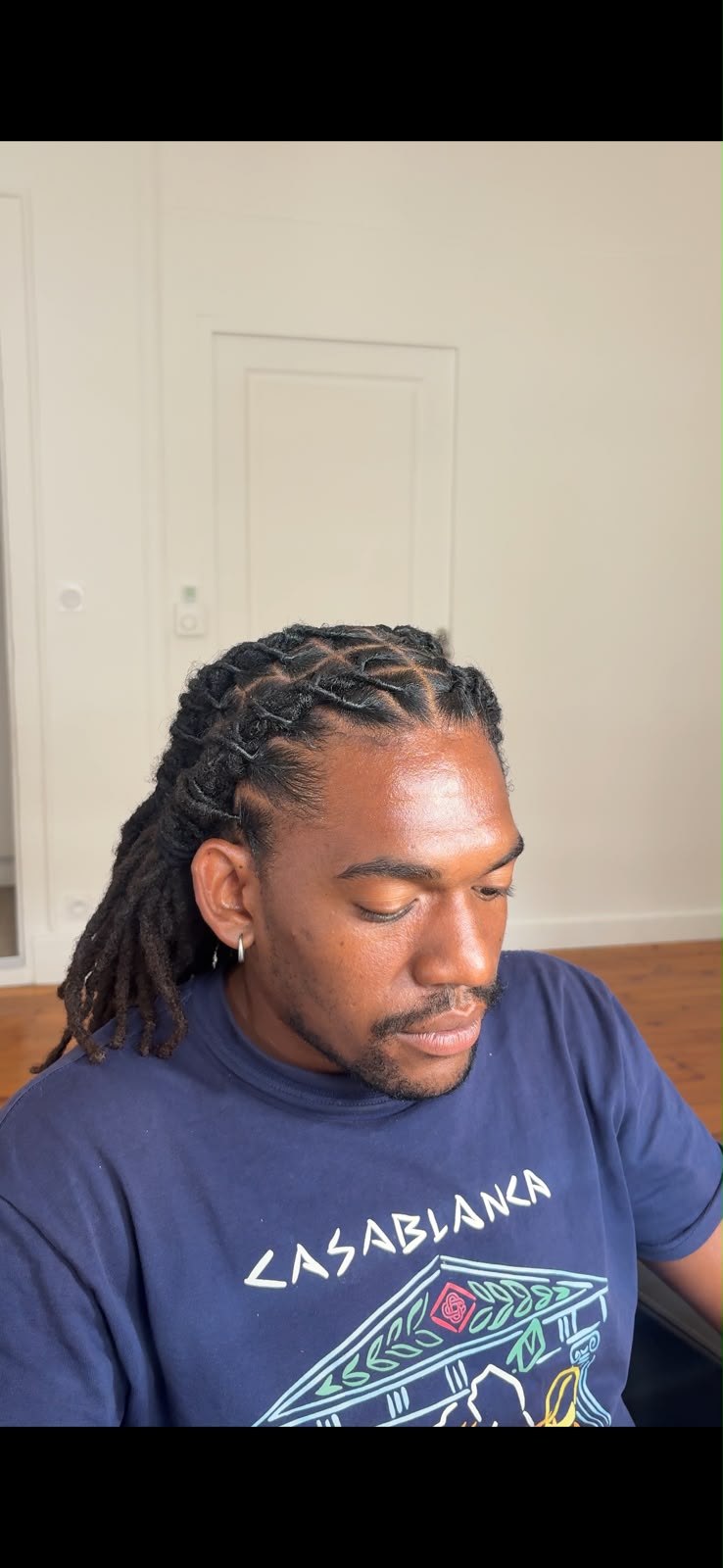 Locks longues vues de profil